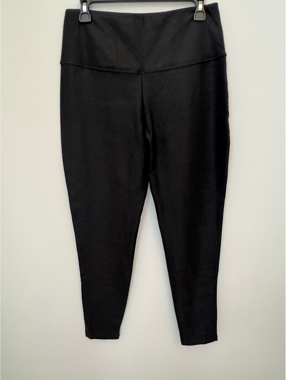 Black faux leather look leggings size XL